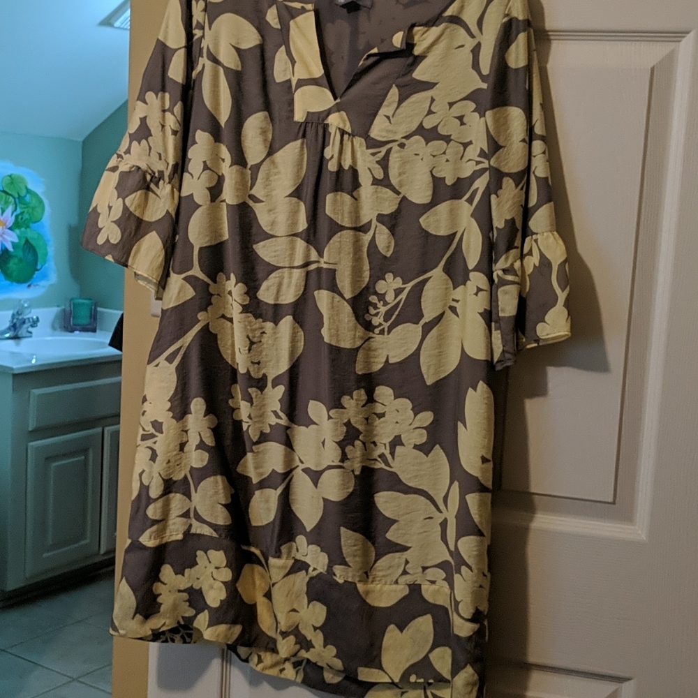 Silk shift dress
